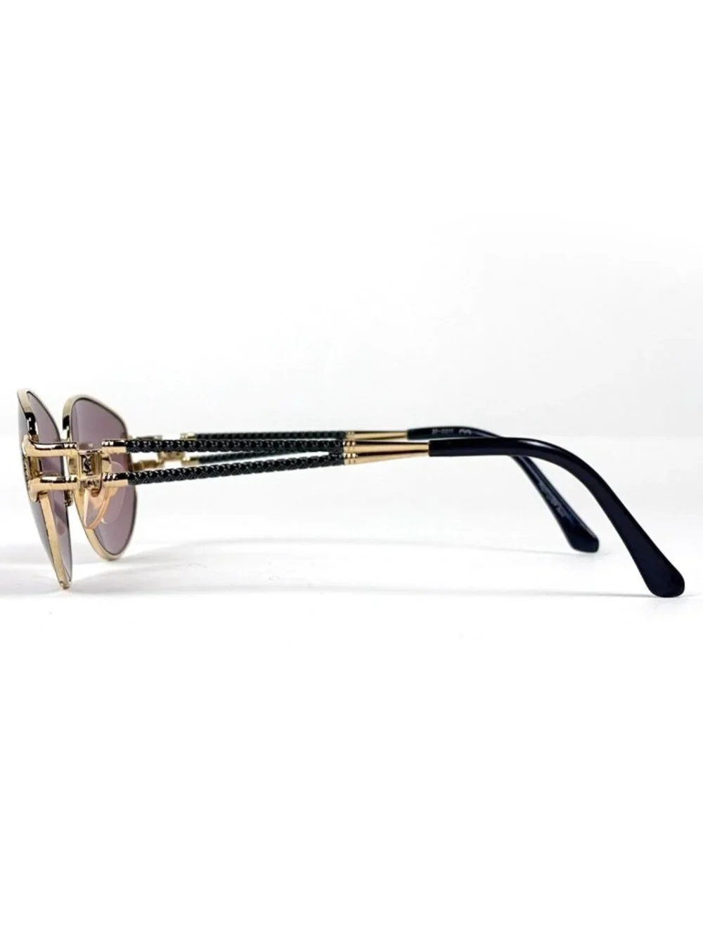 Saint Laurent Sunglasses Eyewear Metal Navy Gold